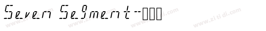 Seven Segment字体转换